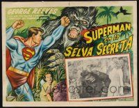 8m533 SUPERMAN & THE JUNGLE DEVIL Mexican LC R62 great c/u of Noel Neill with wacky fake ape!