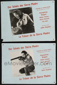 8m489 TREASURE OF THE SIERRA MADRE 5 Swiss LCs '70s different images of Humphrey Bogart & Tim Holt!