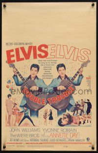 8m210 DOUBLE TROUBLE WC '67 cool mirror image of rockin' Elvis Presley playing guitar!