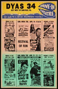 8m212 DYAS 34 drive-in WC '62 Tom & Jerry Kartoon Karnival, Lonely Are the Brave & more!