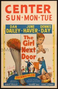 8m238 GIRL NEXT DOOR WC '53 art of sexiest June Haver + Dan Dailey & Dennis Day!