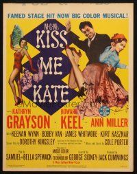 8m296 KISS ME KATE WC '53 great image of Howard Keel spanking Kathryn Grayson, sexy Ann Miller!