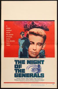 8m353 NIGHT OF THE GENERALS WC '67 WWII officer Peter O'Toole in a unique manhunt across Europe!