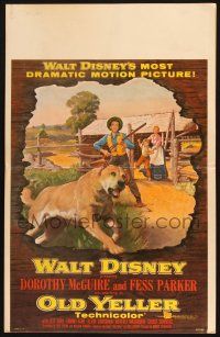 8m357 OLD YELLER WC '57 Dorothy McGuire, Fess Parker, art of Walt Disney's most classic canine!