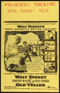 8m358 OLD YELLER WC R60s Dorothy McGuire, Fess Parker, art of Walt Disney's most classic canine!