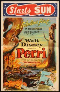 8m363 PERRI WC '57 Disney's fabulous first in motion picture story-telling, wacky squirrels!