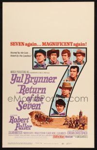 8m378 RETURN OF THE SEVEN WC '66 Yul Brynner reprises his role as master gunfighter!