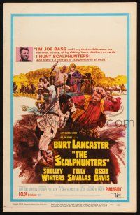 8m393 SCALPHUNTERS WC '68 great art of Burt Lancaster & Ossie Davis fighting in mud!