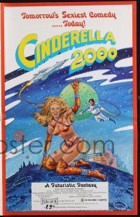 8m074 CINDERELLA 2000 pressbook '77 Al Adamson directed sexploitation, sexy art by Gray Morrow!