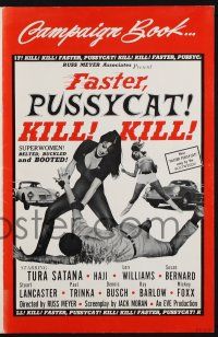 8m078 FASTER, PUSSYCAT! KILL! KILL! pressbook '65 Russ Meyer, Tura Satana, Haji, sexy superwomen!
