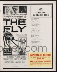 8m080 FLY pressbook '58 $100 to the 1st person who proves this movie can't happen!