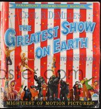 8m084 GREATEST SHOW ON EARTH pressbook '52 Cecil B. DeMille circus classic,great images!