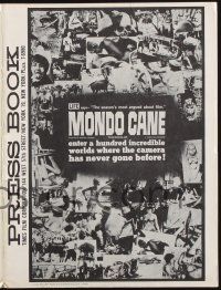 8m096 MONDO CANE pressbook '63 classic early Italian documentary of human oddities!