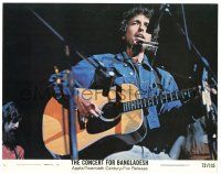 8p409 CONCERT FOR BANGLADESH color 11x14 still #6 '72 rock & roll benefit show, image of Bob Dylan!