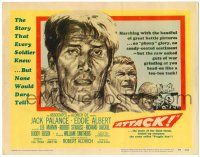 8p009 ATTACK TC '56 WWII soldiers Lee Marvin, Jack Palance & Richard Jaeckel!
