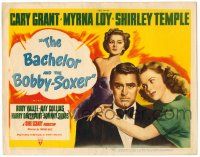 8p011 BACHELOR & THE BOBBY-SOXER TC '47 Cary Grant between Shirley Temple & sexy Myrna Loy!
