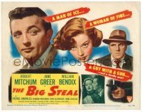 8p023 BIG STEAL TC '49 Robert Mitchum, William Bendix, Jane Greer, Don Siegel film noir!