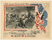 8p342 BIRTH OF A NATION LC R21 D.W. Griffith's 1915 classic, cool Civil War battle scene!