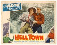 8p361 BORN TO THE WEST LC R50 John Wayne, Johnny Mack Brown, from the novel by Zane Grey, Hell Town!