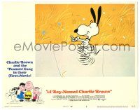 8p363 BOY NAMED CHARLIE BROWN LC #8 '70 art of Snoopy dancing by Charles M. Schulz!