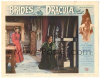 8p368 BRIDES OF DRACULA LC #8 '60 scared ladies see that the vampire has slipped his chains!