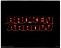 8p034 BROKEN ARROW TC '96 directed by John Woo, cool image of stealth bomber!