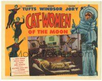 8p387 CAT-WOMEN OF THE MOON LC '53 campy cult classic, see the lost city of love-starved women!