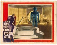 8p434 DAY THE EARTH STOOD STILL LC #2 51 great image of Gort and Patricia Neal inside space ship!