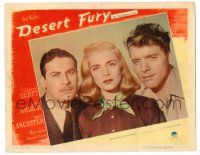 8p439 DESERT FURY LC #6 '47 posed three-shot of Burt Lancaster, John Hodiak & Lizabeth Scott!