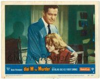 8p444 DIAL M FOR MURDER LC #8 '54 Alfred Hitchcock, c/u of Robert Cummings consoling Grace Kelly!