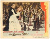 8p465 EMPEROR WALTZ LC #8 '48 Bing Crosby & Joan Fontaine dancing with ballroom behind them!