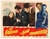 8p474 FALCON IN SAN FRANCISCO LC '45 detective Tom Conway w/gun, & Edward Brophy!