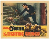8p481 FIGHTING GRINGO LC '39 south of the border western, George O'Brien beats up bandito!