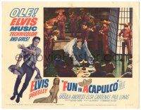 8p503 FUN IN ACAPULCO LC #4 '63 Elvis Presley dancing with mariachi band in Mexico!