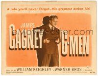 8p084 G-MEN TC R49 full-length James Cagney holding two guns in his greatest action hit!