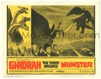 8p509 GHIDRAH THE THREE HEADED MONSTER LC #4 '65 Toho, he battles Godzilla, Mothra, and Rodan!