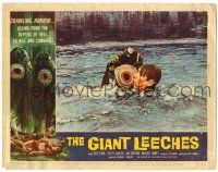 8p512 GIANT LEECHES LC #1 '59 monsters rising from the depths of Hell to kill and conquer!