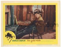 8p521 GOLD RUSH LC #6 R59 cool image of Charlie Chaplin w/feet in stove in the Yukon, classic!