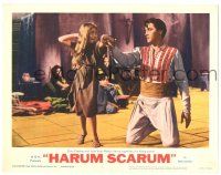 8p542 HARUM SCARUM LC #1 '65 great close up of Elvis Presley dancing with little Vicki Malkin!