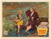 8p560 HITCH HIKE LADY LC '35 Alison Skipworth & Mae Clarke dip their feet into the pond!