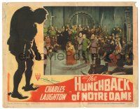 8p575 HUNCHBACK OF NOTRE DAME LC R46 Edmond O'Brien tries to reach condemned Maureen O'Hara!