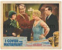 8p578 I COVER THE WATERFRONT w/COA LC R41 Claudette Colbert, Ben Lyon, Ernest Torrence!