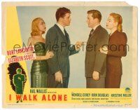 8p581 I WALK ALONE LC #5 '48 Lizabeth Scott, Burt Lancaster, Kirk Douglas & Kristine Miller!