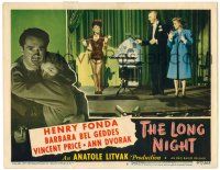 8p650 LONG NIGHT LC #3 '47 magician Vincent Price & Barbara Bel Geddes on stage!