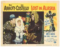 8p652 LOST IN ALASKA LC #7 '52 Lou Costello with Mitzi Green in fur by Eskimo!