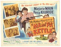 8p131 MA & PA KETTLE TC '49 Marjorie Main & Percy Kilbride in the sequel to The Egg and I!
