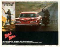 8p661 MAD MAX LC #3 '80 George Miller Australian sci-fi classic, couple in car attacked!