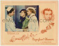 8p664 MAGNIFICENT OBSESSION LC '35 Irene Dunne finds out her husband has died!