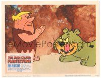 8p666 MAN CALLED FLINTSTONE LC '66 great cartoon image of Barney Rubble & big hungry cat!