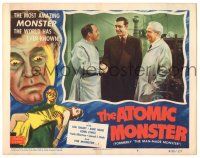 8p669 MAN MADE MONSTER LC #6 R53 Lon Chaney Jr greeting scientists Atwill & Hinds, Atomic Monster!